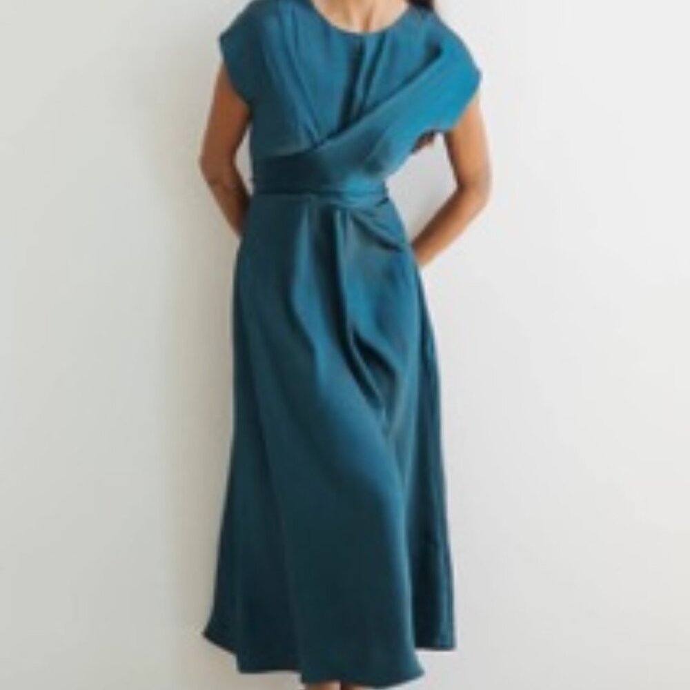 bohme Rosalind Midi Dress in Teal